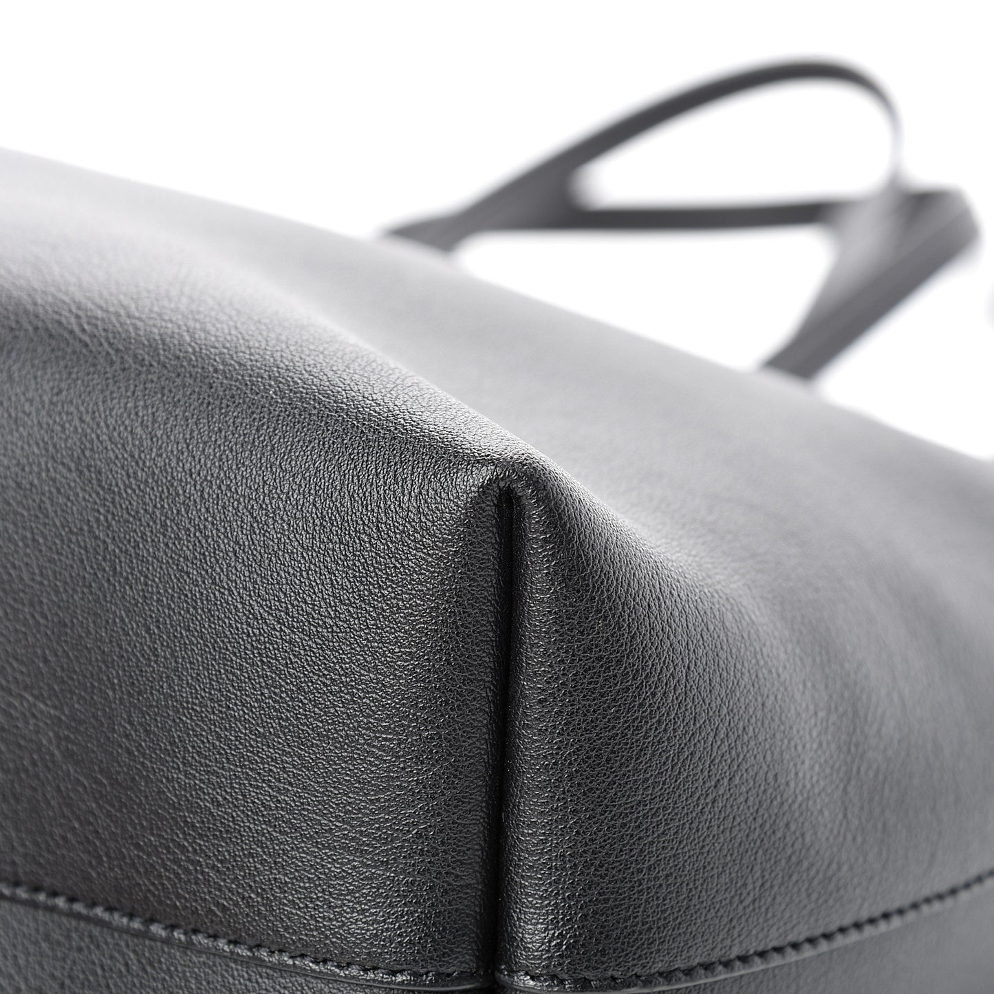 Calfskin Large Shopping Tote Black
