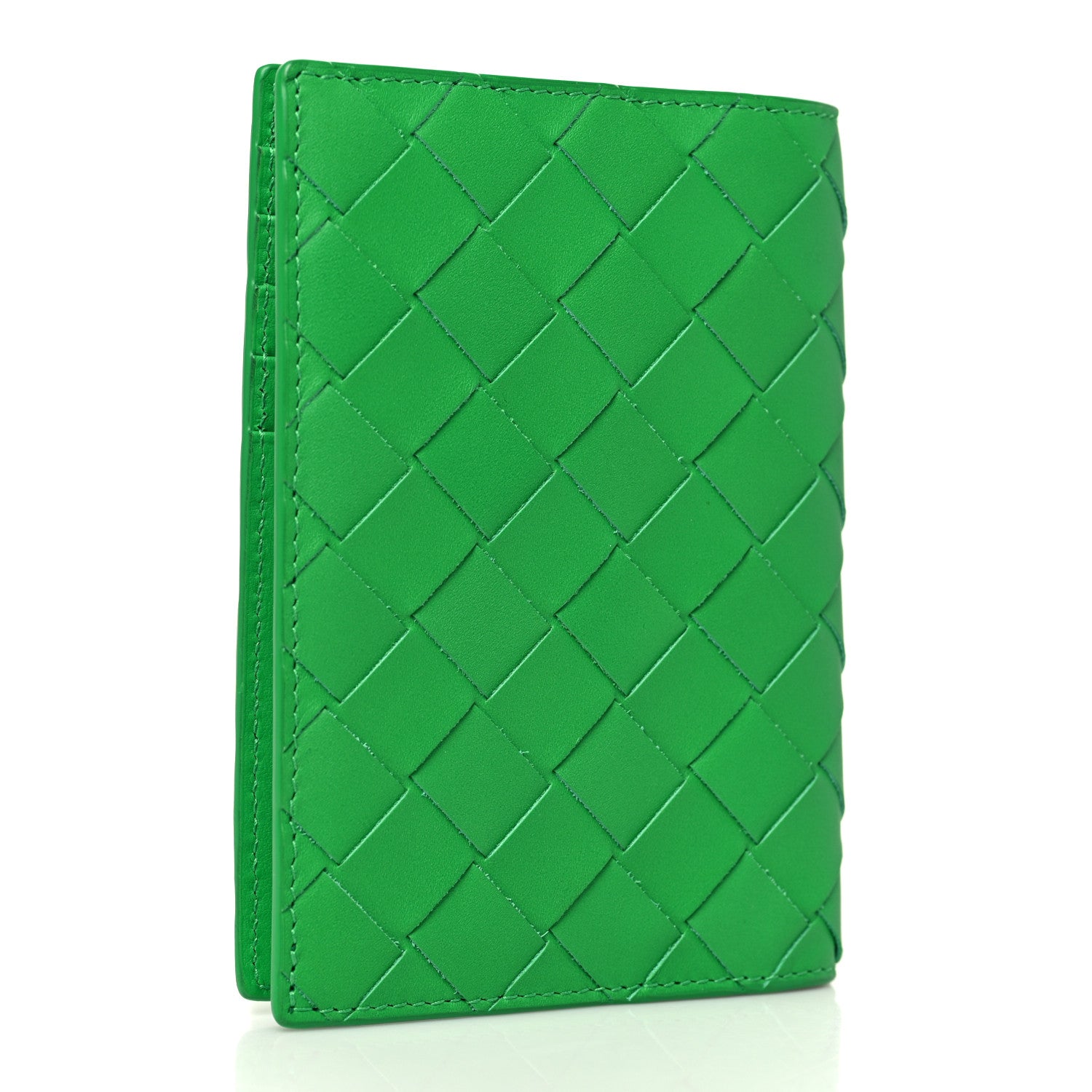 Bottega Veneta Nappa Intrecciato Bi-Fold Wallet Green 3 of 8