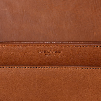 Saint Laurent Calfskin Large Monogram Sunset Tan 6 of 13