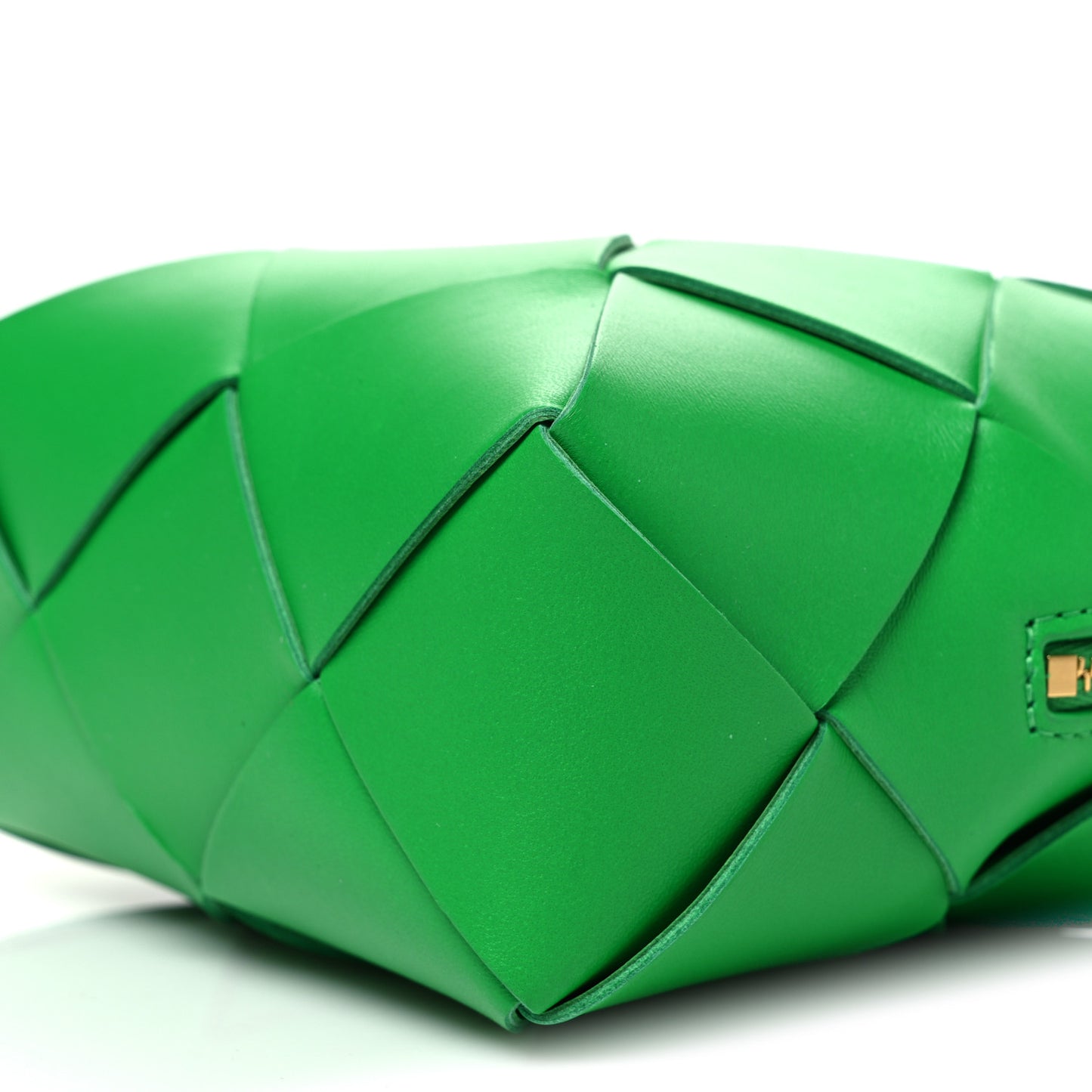 Lambskin Maxi Intrecciato Mini Cassette Camera Bag Parakeet