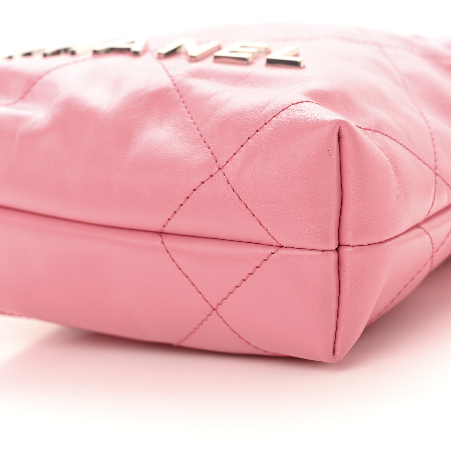 Chanel Shiny Calfskin Quilted Mini Chanel 22 Pink 10 of 10