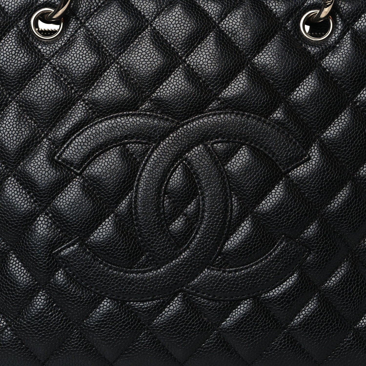 Chanel Caviar Quilted Grand Shopping Tote GST Black 8 of 10
