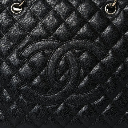 Chanel Caviar Quilted Grand Shopping Tote GST Black 8 of 10