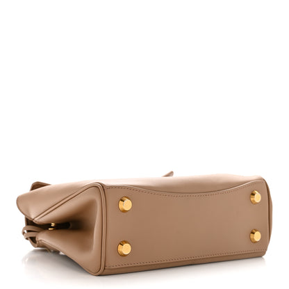 Balenciaga Natural Smooth Calfskin Mini Rodeo Top Handle Handbag Latte 4 of 11