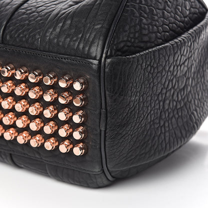Alexander Wang Pebbled Lambskin Rocco Black Rose Gold Hardware 8 of 9