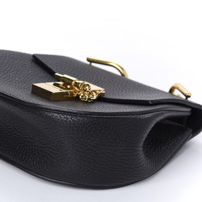 Chloe Grained Lambskin Mini Drew Shoulder Bag Black 7 of 9
