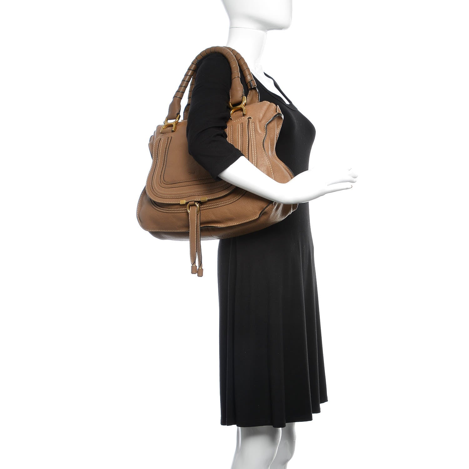 Chloe Calfskin Medium Marcie Satchel Nut 2 of 12