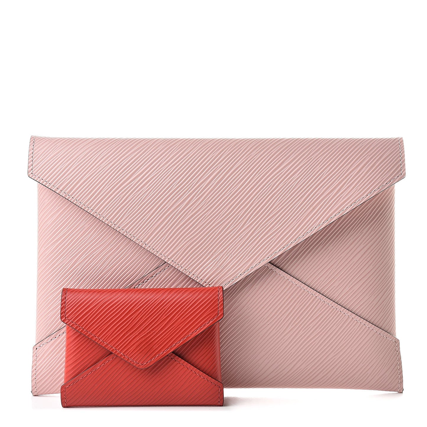 Epi Kirigami Pochette Set Rose Ballerine Coquelicot