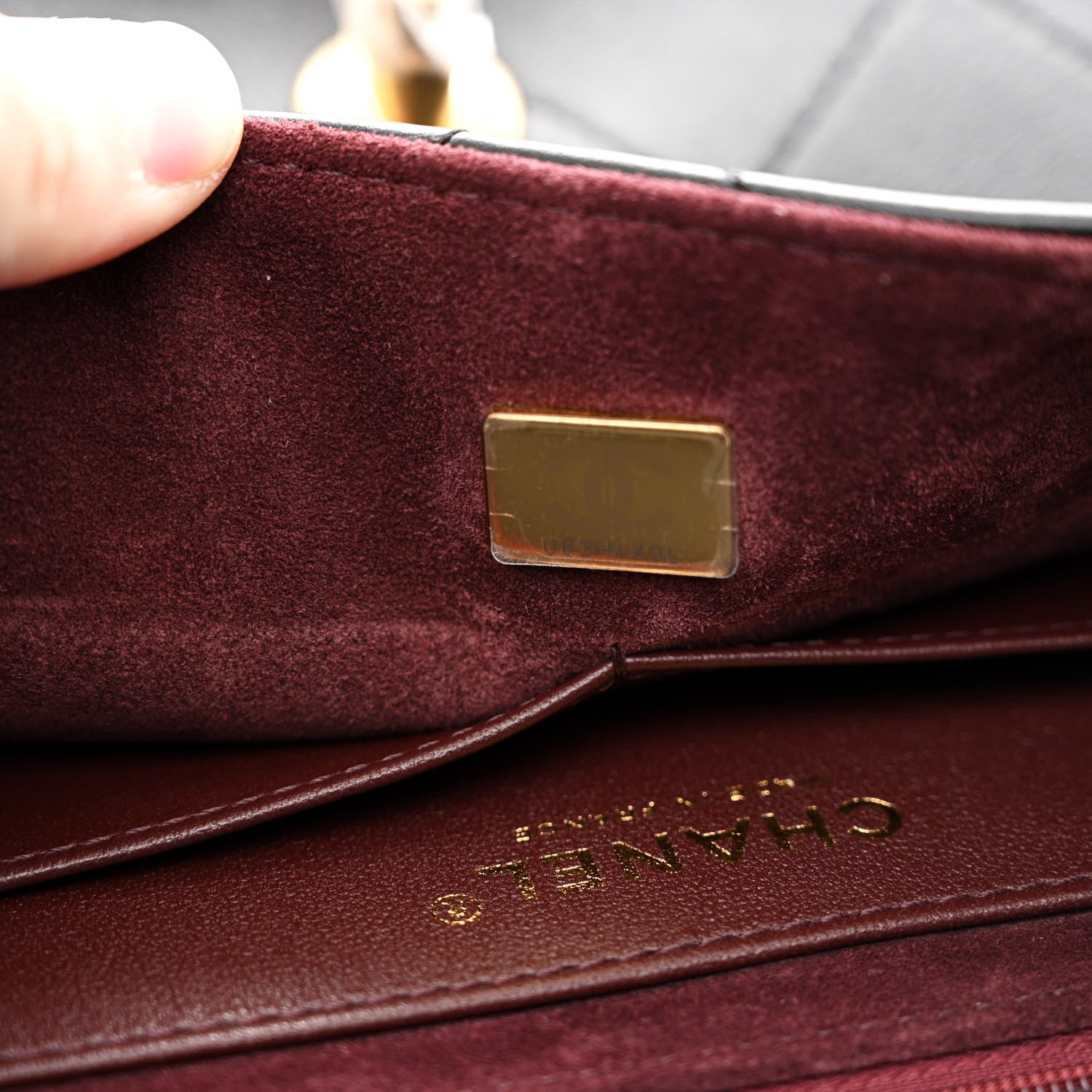 Chanel Calfskin Stitched Maxi Flap Top Handle Black 7 of 10