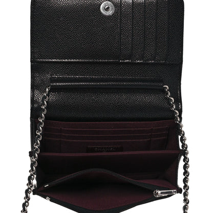 Chanel Caviar Quilted Mini Wallet On Chain WOC Black 5 of 13