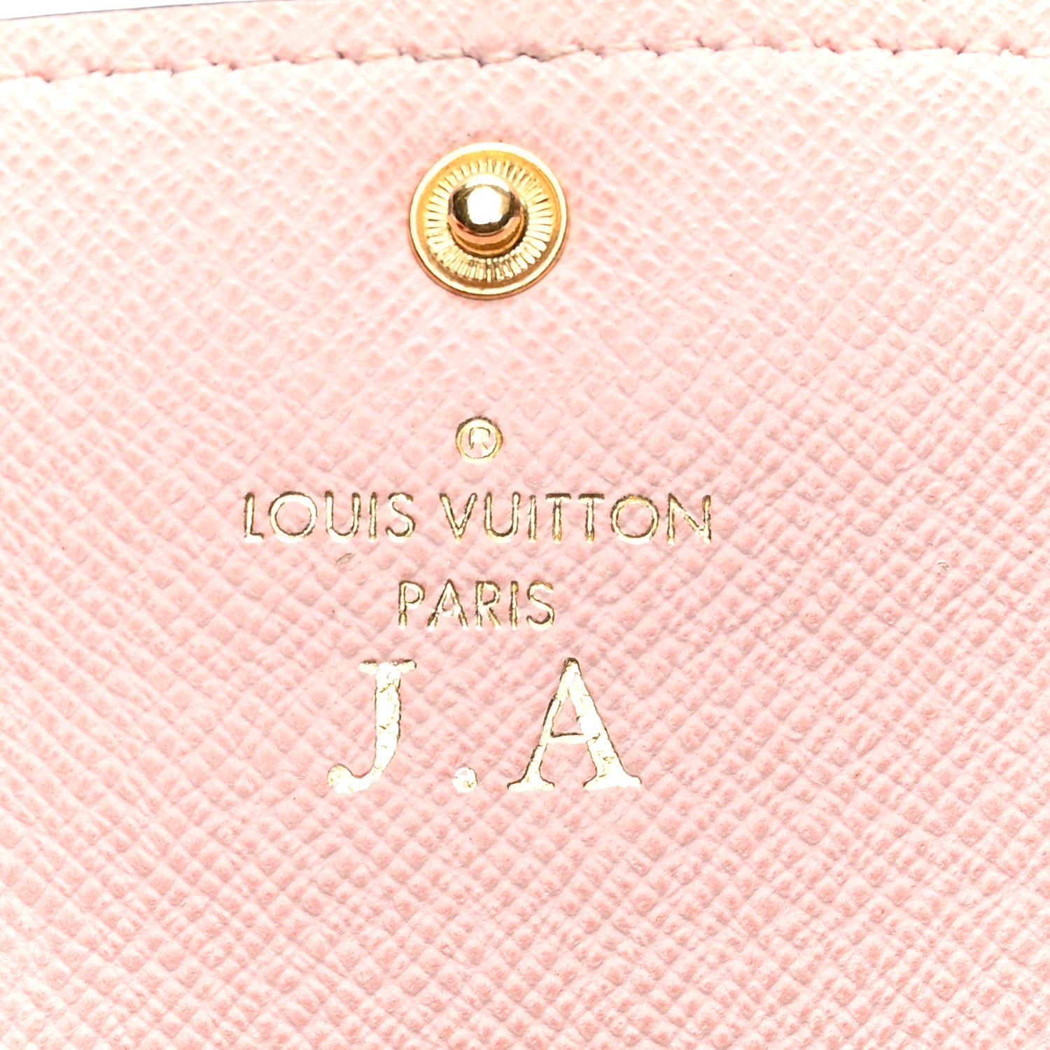 Louis Vuitton Damier Ebene Emilie Wallet Rose Ballerine 6 of 9