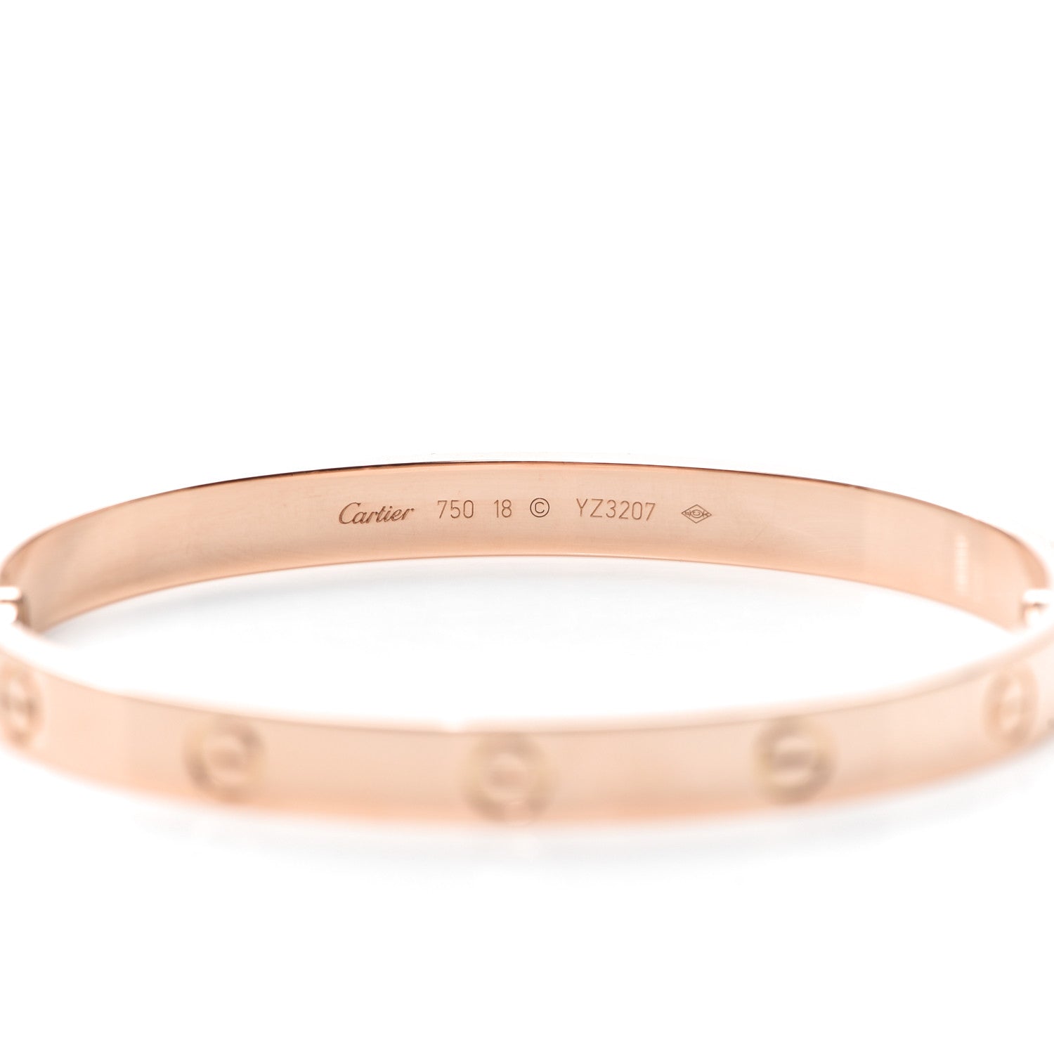 Cartier 18K Pink Gold LOVE Bracelet 18 4 of 4