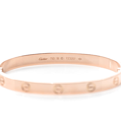 Cartier 18K Pink Gold LOVE Bracelet 18 4 of 4