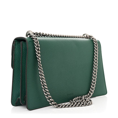 Gucci Dollar Calfskin Crystal Small Dionysus Shoulder Bag Emerald 3 of 12
