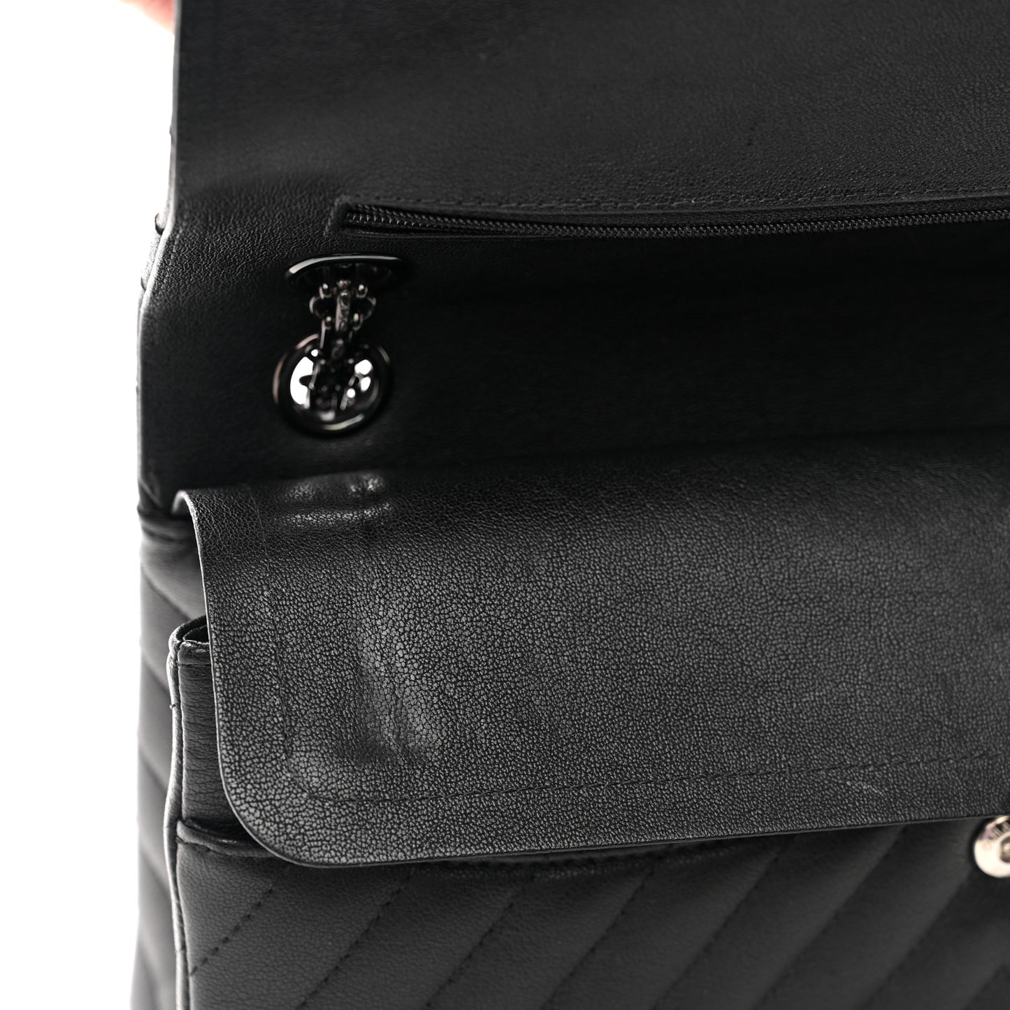 Sheepskin Chevron Quilted 2.55 Reissue 226 Flap So Black
