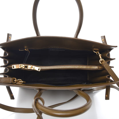 Saint Laurent Calfskin Small Sac de Jour Taupe 7 of 9
