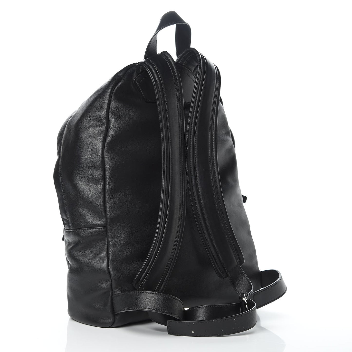 Calfskin Studded Star Small Backpack Black