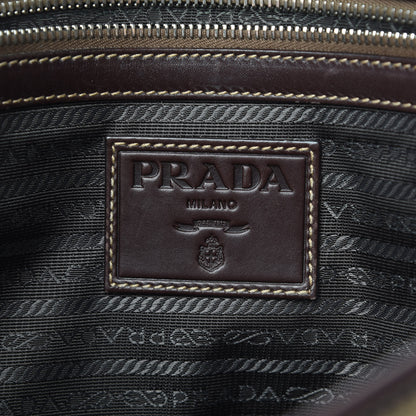 Prada Jacquard Logo Messenger Corda Moro 6 of 15