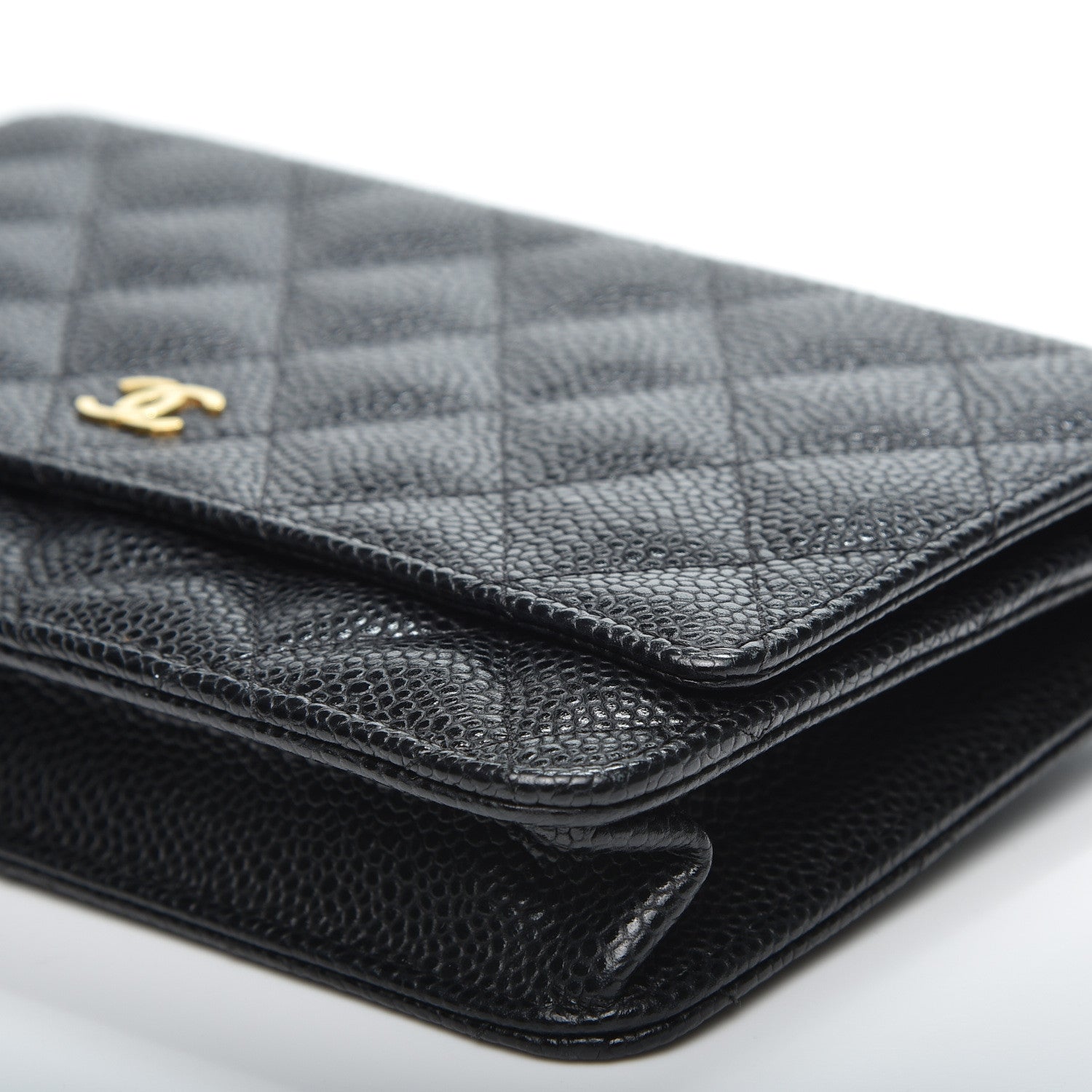 Chanel Caviar Quilted Wallet On Chain WOC Black 5 of 12