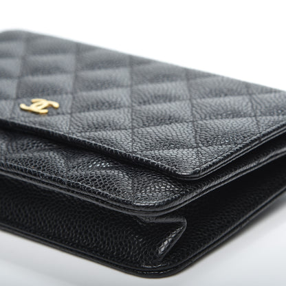 Chanel Caviar Quilted Wallet On Chain WOC Black 5 of 12