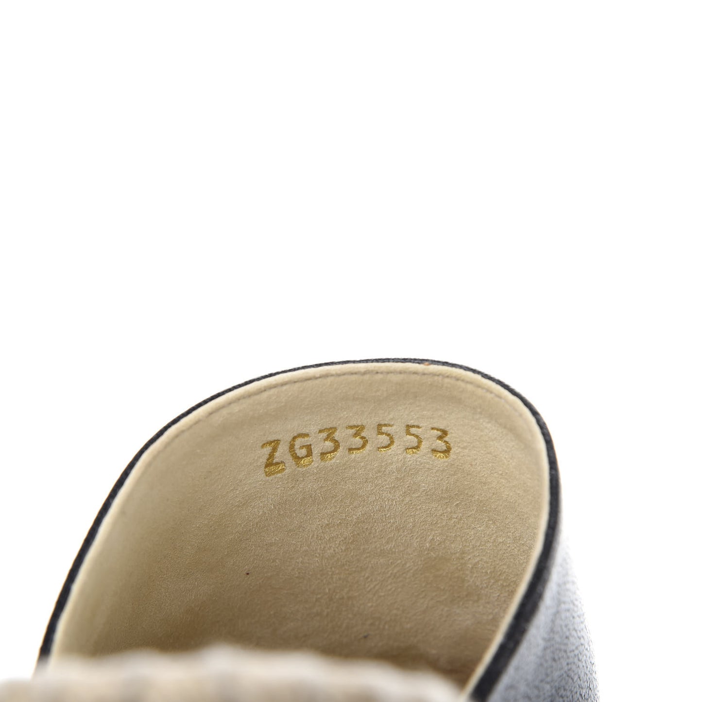 Goatskin Patent Calfskin CC Espadrille Mules 35 Black