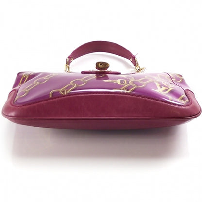 Louis Vuitton Monogram Charms Frame Kisslock Clutch Fuchsia 4 of 11