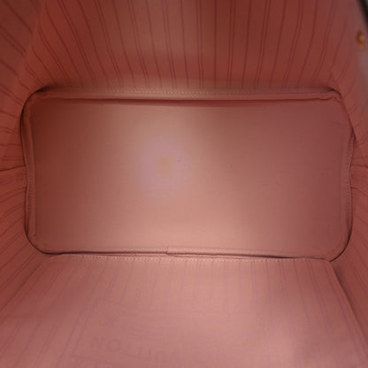 Louis Vuitton Damier Ebene Neo Neverfull MM Rose Ballerine 6 of 10