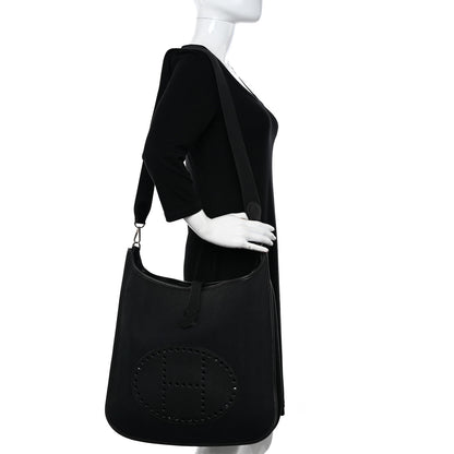 Hermes Toile Swift Evelyne TGM II Black 2 of 18