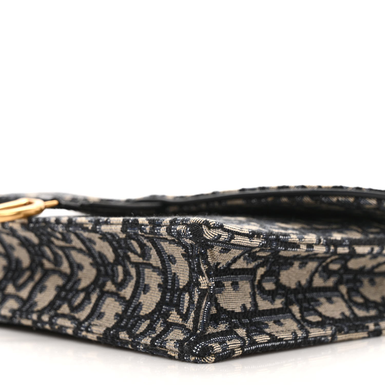 Christian Dior Oblique Saddle Chain Pouch Blue 7 of 7
