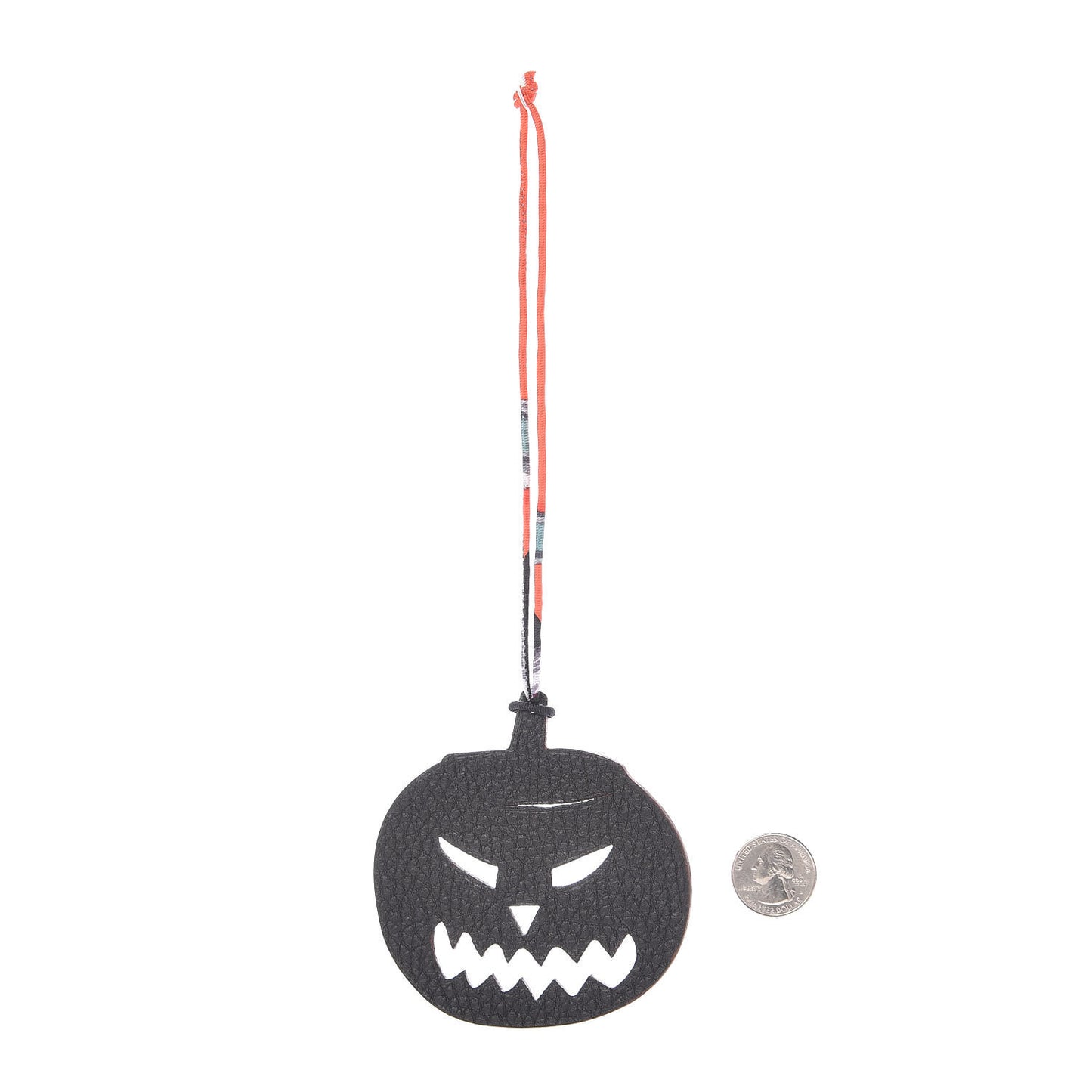 Epsom Togo Petit H Pumpkin Bag Charm Orange Black
