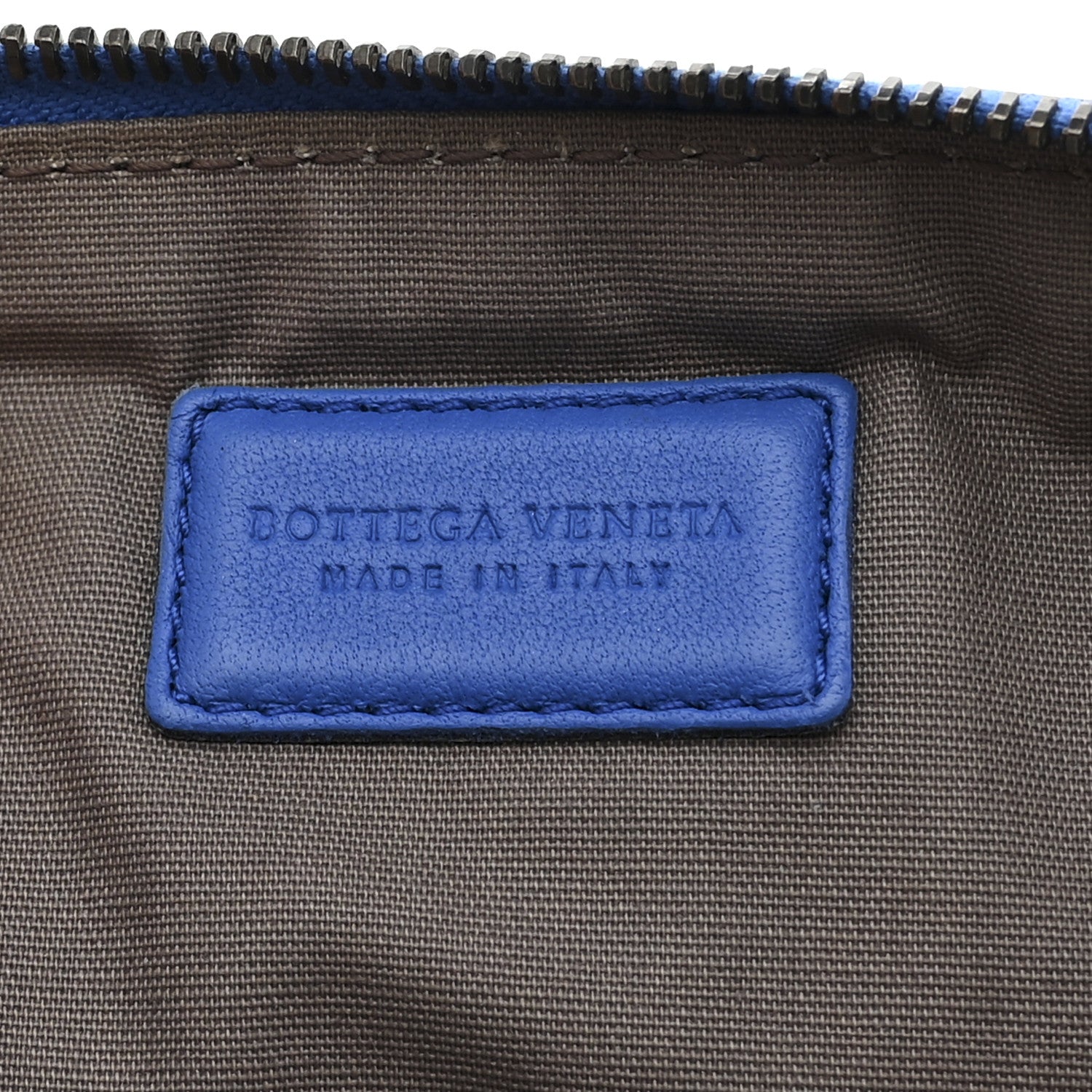 Bottega Veneta Nappa Intrecciato Snakeskin Pouch Blue 6 of 7