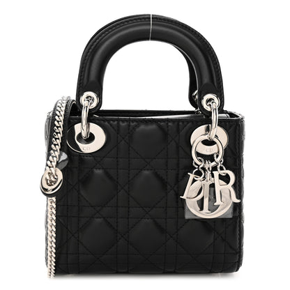 Christian Dior Lambskin Cannage Mini Lady Dior Black 1 of 10