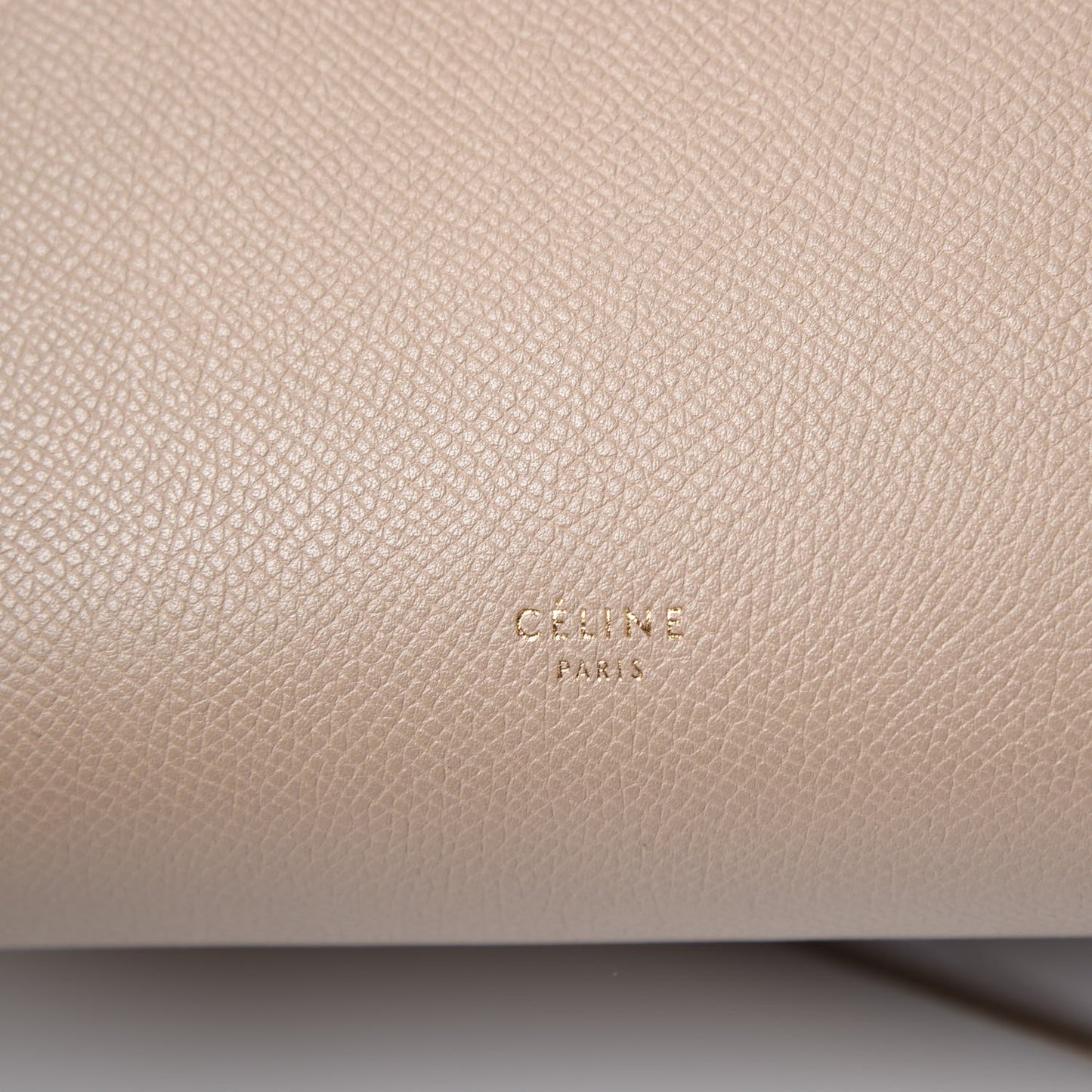 Grained Calfskin Micro Belt Bag Light Taupe