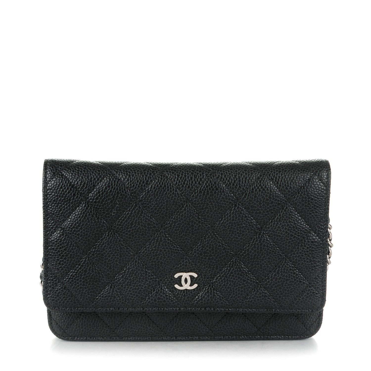 Chanel Caviar Quilted Wallet On Chain WOC Black 1 of 8