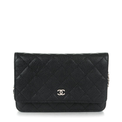 Chanel Caviar Quilted Wallet On Chain WOC Black 1 of 8