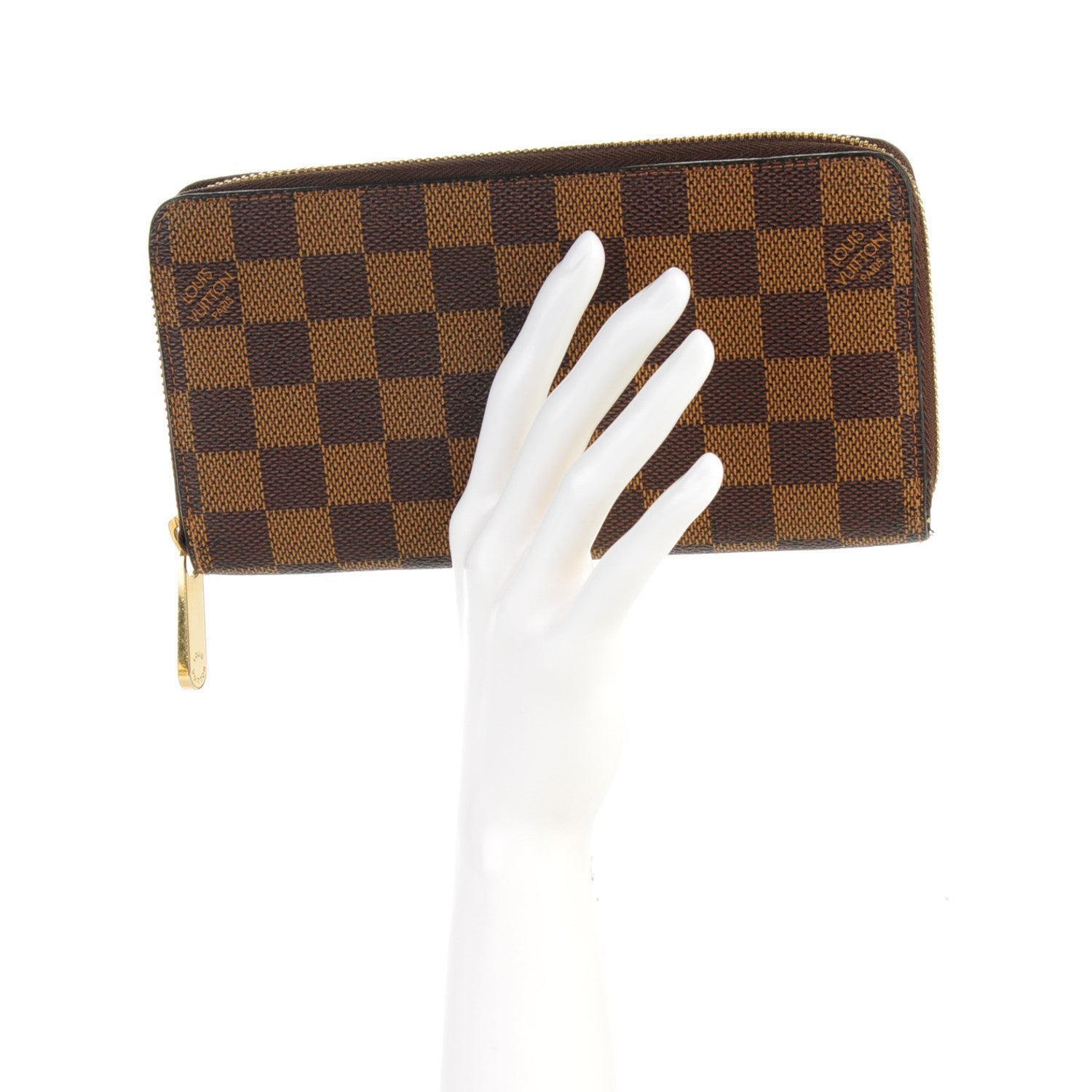 Louis Vuitton Damier Ebene Zippy Wallet 2 of 7
