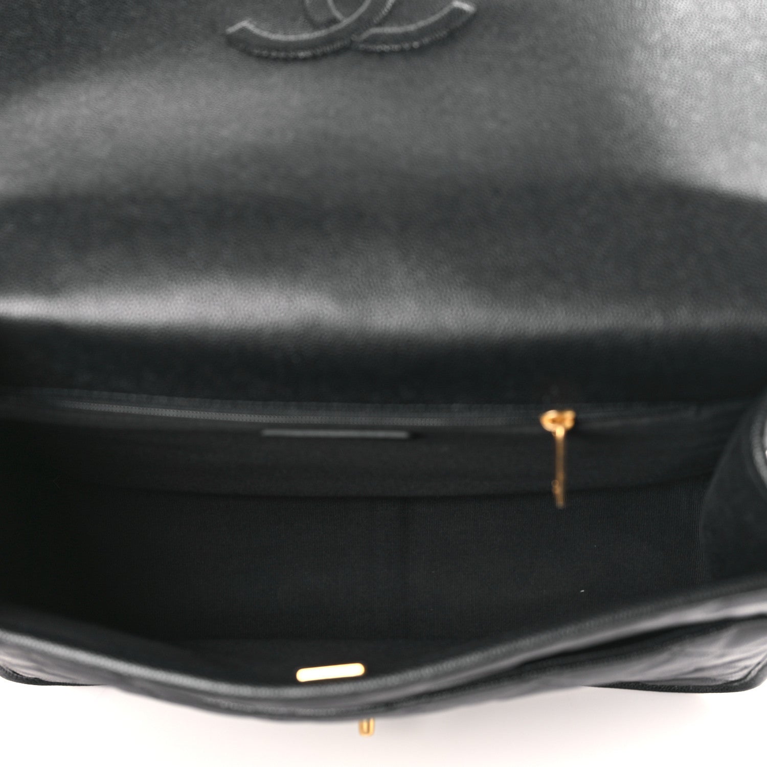 Chanel Caviar Quilted Large School Memory Top Handle Flap Black 4 of 9
