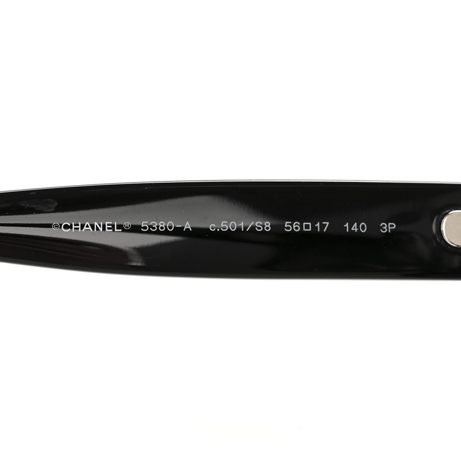 Chanel Acetate Polarized Square CC Sunglasses 5380 Black 5 of 8