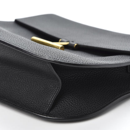 Tom Ford Calfskin Large T Clasp Tara Crossbody Bag Black 7 of 10