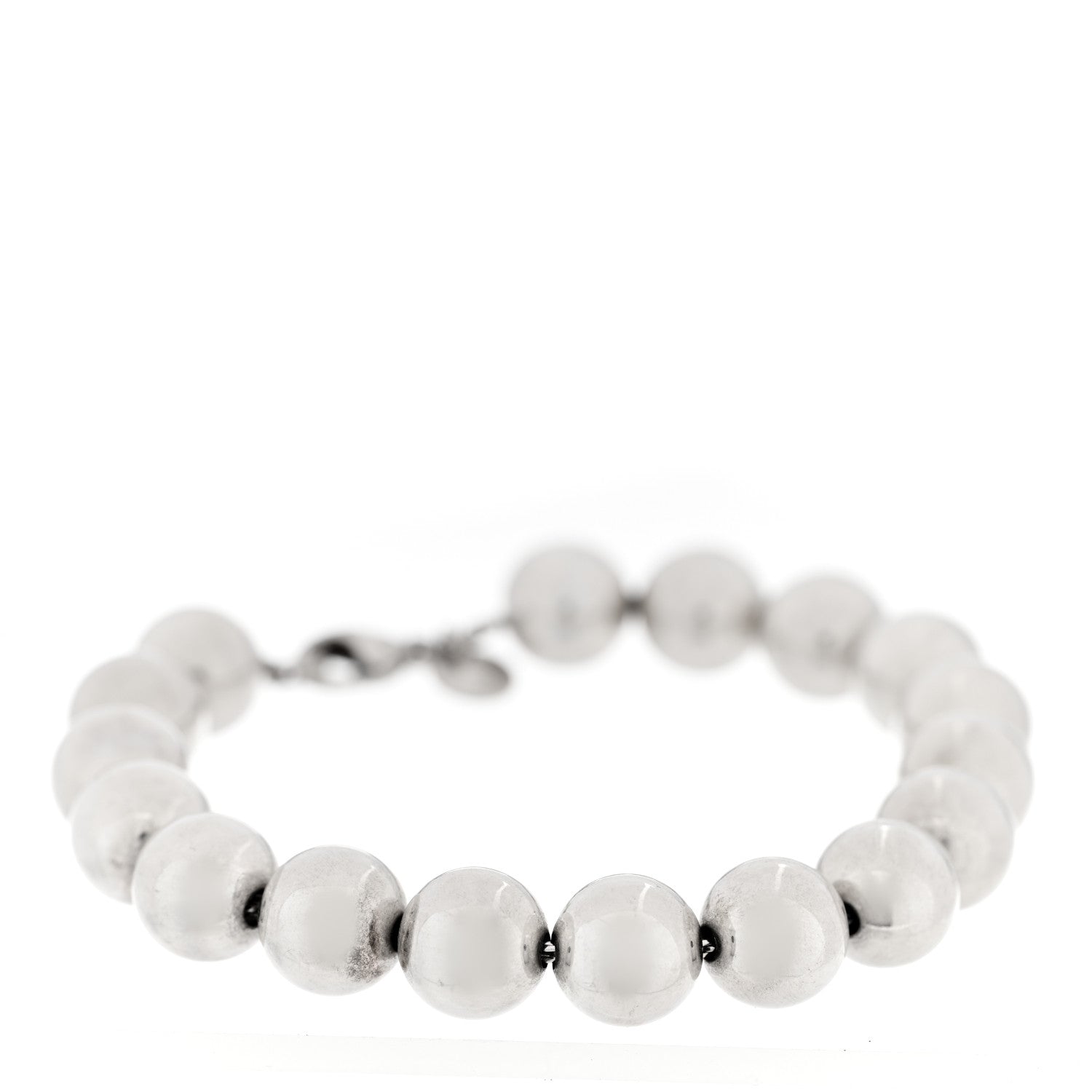 Tiffany Sterling Silver 10mm HardWear Ball Bracelet 1 of 3