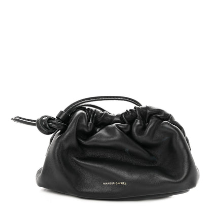 Mansur Gavriel Lambskin Mini Cloud Wristlet Black Flamma 1 of 6