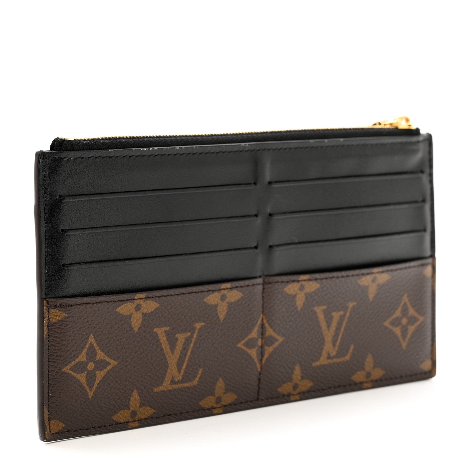 Louis Vuitton Monogram Slim Purse Black 3 of 7