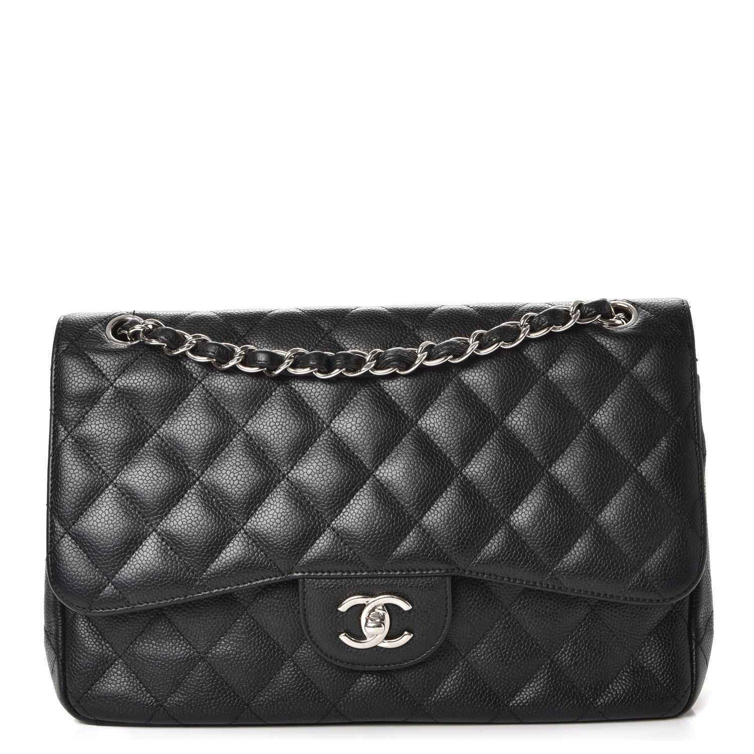 Chanel Caviar Quilted Jumbo Double Flap Black 1 of 11