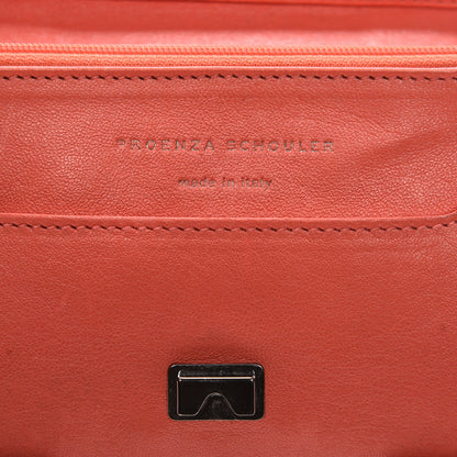 Proenza Schouler Lambskin PS1 Large Chain Wallet Deep Coral 6 of 9