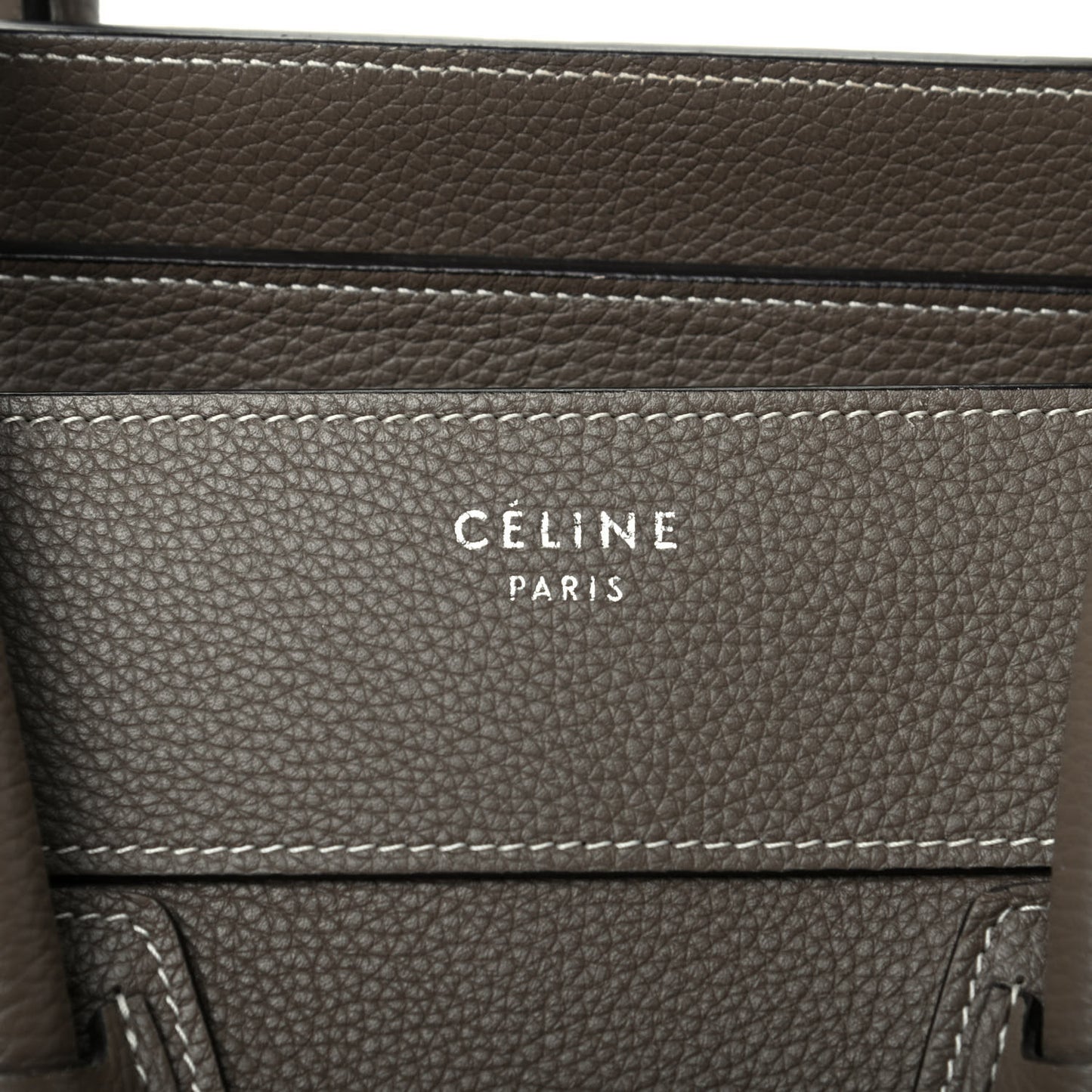 Drummed Calfskin Mini Luggage Souris