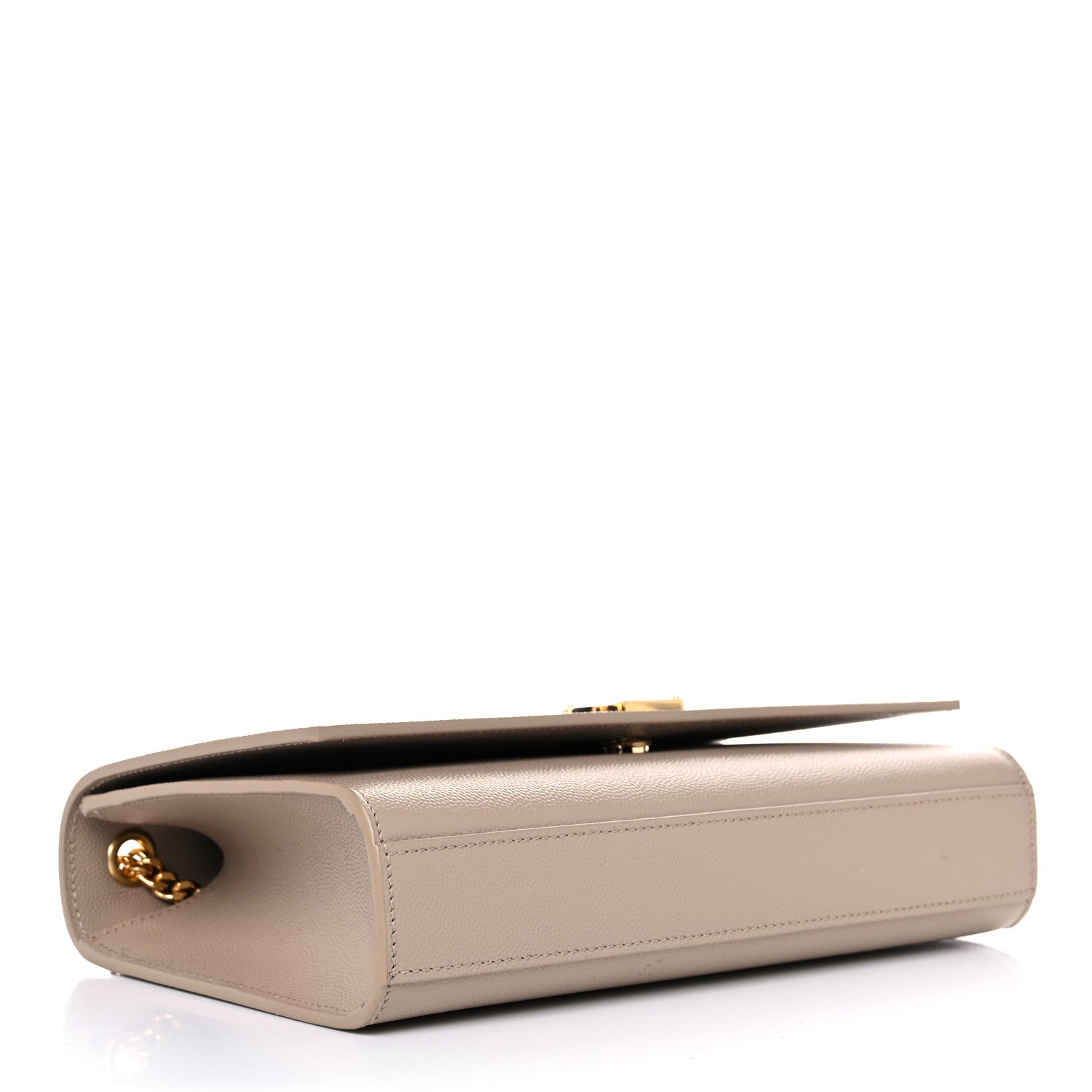 Saint Laurent Grain De Poudre Medium Monogram Kate Satchel Dark Beige 4 of 12