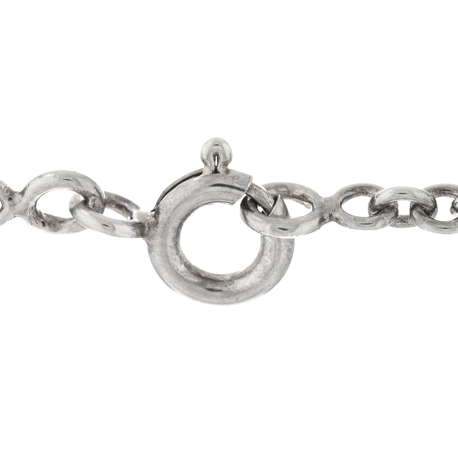 Hermes Sterling Silver Amulette Chaine d'Ancre Enchaine Pendant Necklace 4 of 5
