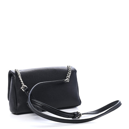 Saint Laurent Grain De Poudre Monogram Toy West Hollywood Fold-Over Bag Black 2 of 9