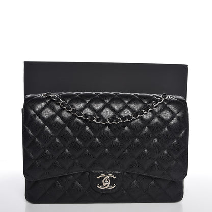 Chanel Caviar Quilted Maxi Double Flap Black 8 of 8