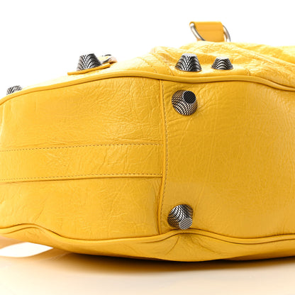 Balenciaga Agneau Arena Large Le Cagole Shoulder Bag Yellow 9 of 15